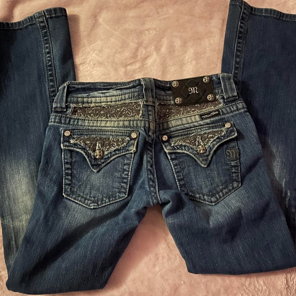 Miss me low rise bootcut jeans